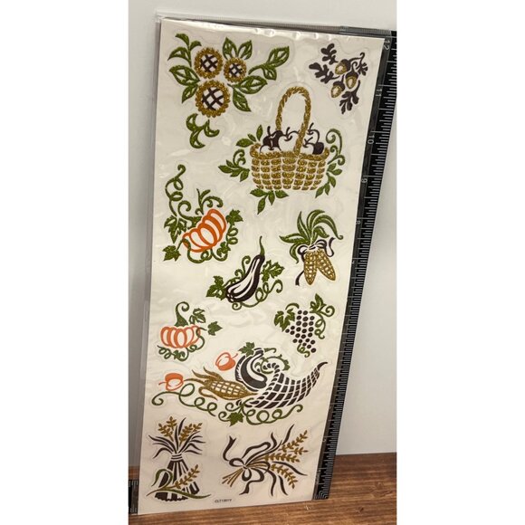 Handmade Stickers Autumn HARVEST Themed Craft CLT00108L05 EMBELLISHMENT - Picture 3 of 6